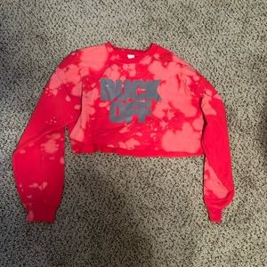 Ohio State tailgate cropped sweatshirt